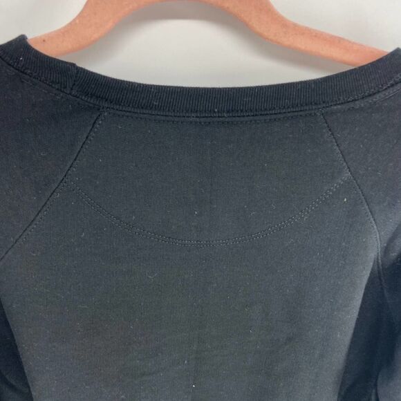 Champion logo crewneck powerblend classic black sweatshirt womens M NWT - Picture 7 of 7